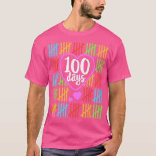Camiseta 00 dias de escola para professores mulheres contan