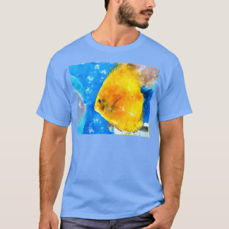 Camiseta 018 Solteiro Amarelo Ângora Ângora Ângulo w