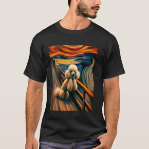 Camiseta 01 Artes Poodle Expressionista Cão Artístico Poodl