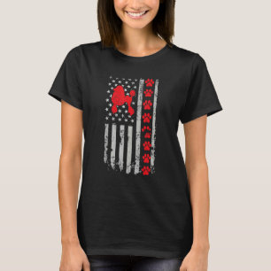 Camiseta 01 Melhor Mãe Pai Poodle Bombeiro Já Bandeira Dos