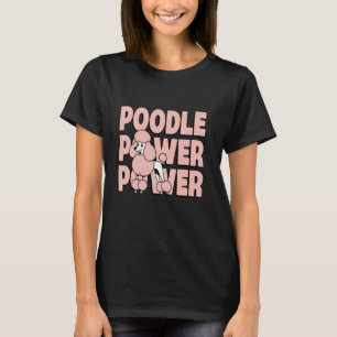 Camiseta 01 Poder de Poodle Poderoso Design Gráfico Ousado