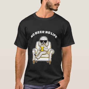 Camiseta 01 Sem Cerveja Sem Vida Toy Poodle Cachorro Engraç
