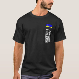Camiseta 02 Tuzla Bósnia - Sobrenome Casaco De Bandeira Do