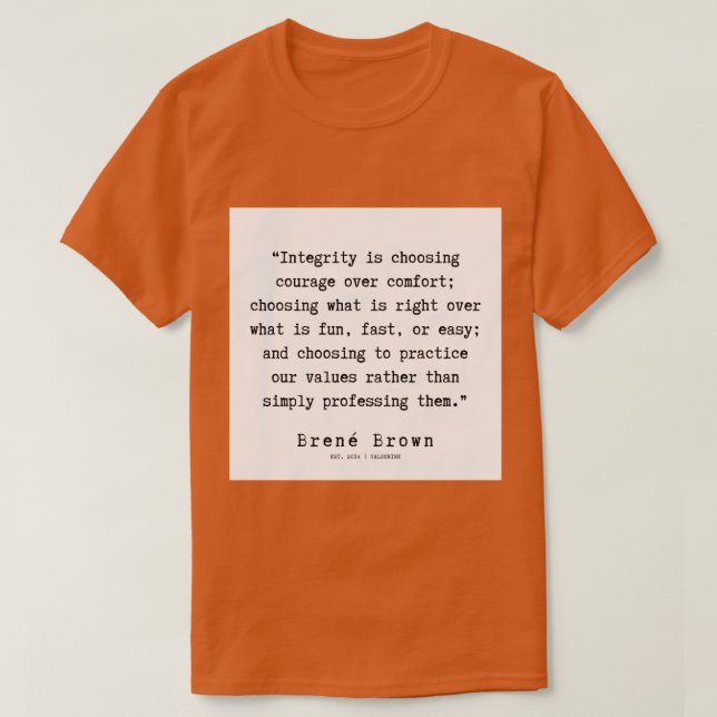 Camiseta 0909Citação BreneBrown (Frente do Design)