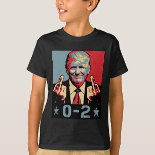 Camiseta 0 2 Engraçado Trump 2024 Trump 2024 Vencedor da vi