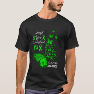 Camiseta 0 Aceitar Amor Entender Borboleta Paralisia Cerebr