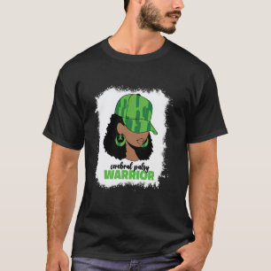 Camiseta 0 Afro Guerreira Paralisia Cerebral Mulheres Mãe C
