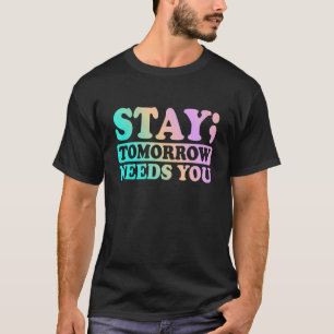 Camiseta 0 Apoio à Conscientização da Saúde Mental Fica Ama