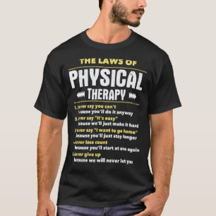 Camiseta 0 As Leis Da Fisioterapia - Fisioterapeuta