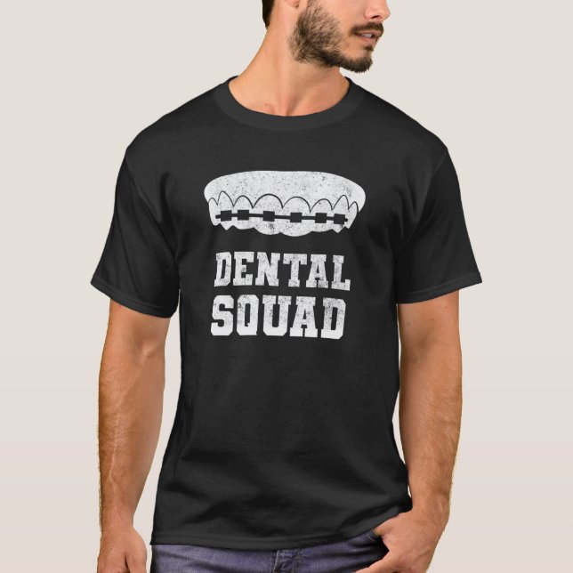 Camiseta 0 Assistente Dental Equipe de Dentista Dentes Dent (Frente)