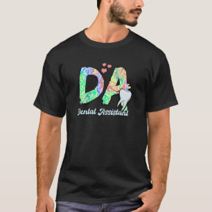 Camiseta 0 Assistente Dentário Coração Dentista Dentes Dent