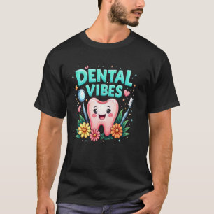 Camiseta 0 Assistente Dentário Dentista Vibrações Dentárias