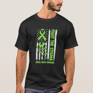 Camiseta 0 Combater O Estigma Apoio à Conscientização sobre