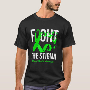 Camiseta 0 Combater O Estigma Conscientização da Saúde Ment