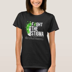 Camiseta 0 Combater O Estigma Conscientização da Saúde Ment
