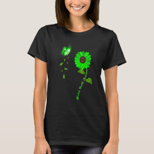 Camiseta 0 Conscientização da Saúde Mental Borboleta Verde 