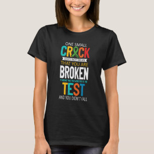 Camiseta 0 Conscientização da Saúde Mental Teste Quebrado
