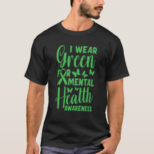 Camiseta 0 Conscientização sobre Saúde Mental Verde Maio