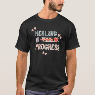 Camiseta 0 Cura Em Andamento Consciência Sobre Saúde Mental
