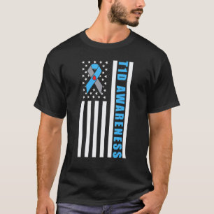 Camiseta 0 Cure T1d Mês de Conscientização do Diabetes Tipo