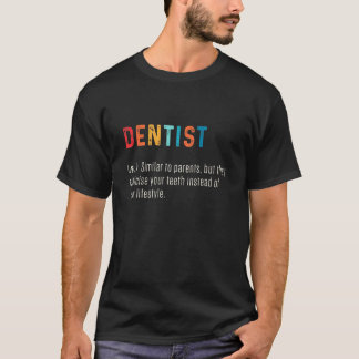 Camiseta 0 Dentista Definição Assistente Dentário Higienist