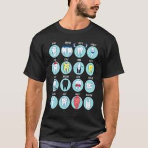Camiseta 0 Dentista Dentes Higienista Oral Assistente Ortod