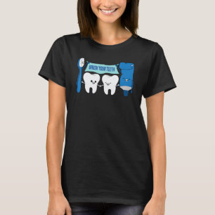 Camiseta 0 Dentista Dentes Limpos Brancos 3