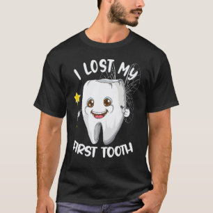 Camiseta 0 Dentista Eu Perdi Meu Primeiro Dente Clínica Odo