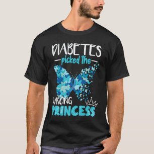 Camiseta 0 Diabetes Escolheu a Princesa Errada Diabetes