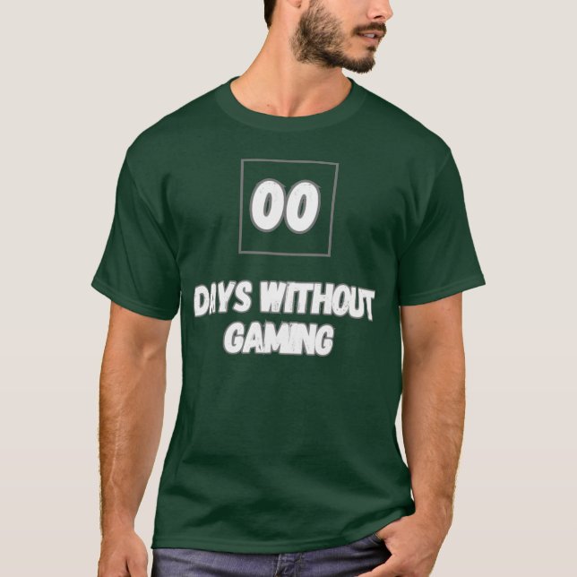 Camiseta 0 dias sem o presente de jogos (Frente)
