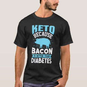 Camiseta 0 Dieta Cetogênica Keto Porque Bacon É Melhor Que