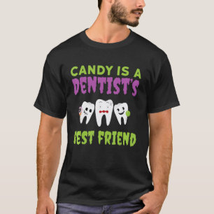 Camiseta 0 Doce É Amigo Do Dentista Higiene Dental Dentes