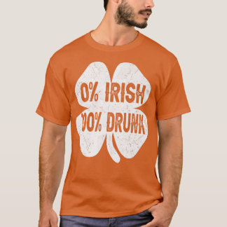Camiseta 0 Drinkin de Dia de São Patrício engraçado do Beba