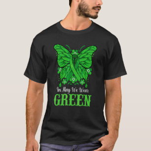 Camiseta 0 Em Maio Usamos Borboleta Verde Conscientização S