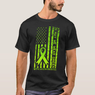Camiseta 0 Em Maio Usamos Verde Conscientização sobre Saúde