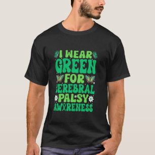 Camiseta 0 Em Março Usamos Verde Conscientização da Paralis