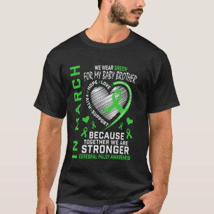 Camiseta 0 Em Março Usamos Verde Irmão Conscientização da P