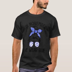 Camiseta 0 Em novembro usamos laço azul desarrumado Diabete