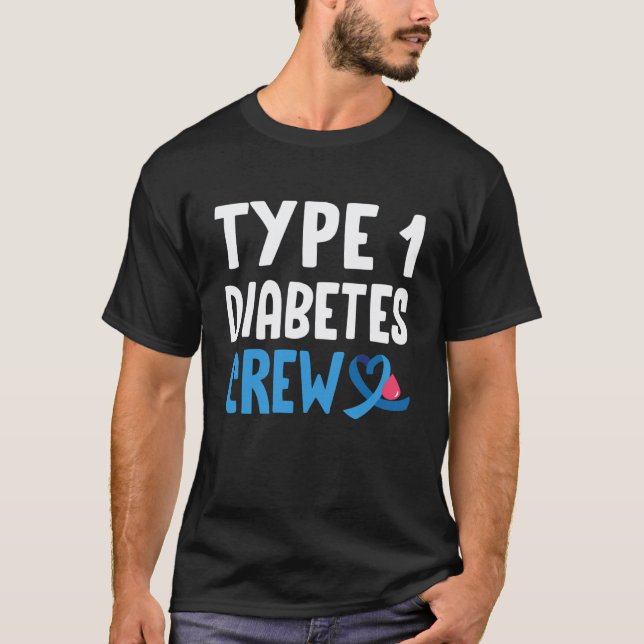 Camiseta 0 Equipe de Diabetes Tipo 1 (Frente)
