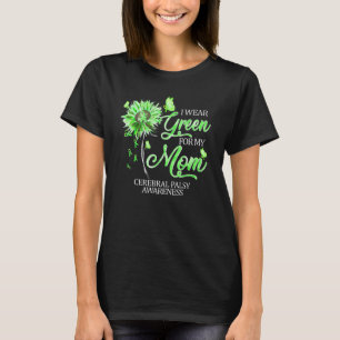 Camiseta 0 Eu Uso Verde Para a Minha Mãe Conscientização da