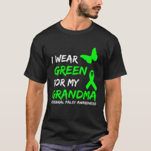 Camiseta 0 Eu Uso Verde Para a Paralisia Cerebral da Minha 