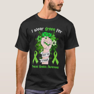Camiseta 0 Eu Uso Verde Para Conscientização Sobre Saúde Me