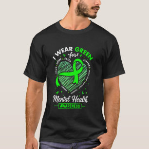 Camiseta 0 Eu Uso Verde Para Laço de Conscientização da Saú