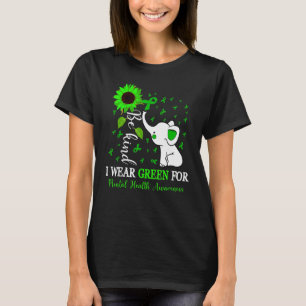 Camiseta 0 Eu Uso Verde Para Laço de Conscientização da Saú