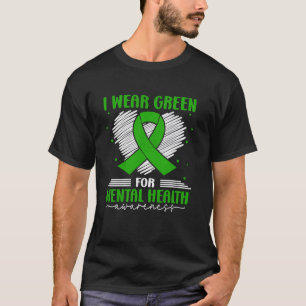 Camiseta 0 Eu Uso Verde Para o Mês de Conscientização da Sa