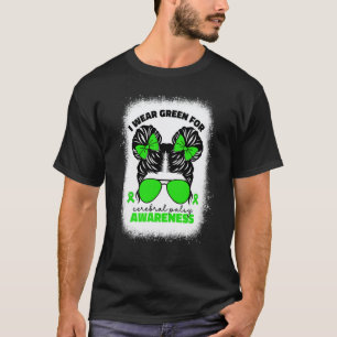 Camiseta 0 Eu Uso Verde Para Paralisia Cerebral Para Crianç