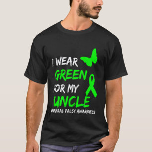 Camiseta 0 Eu Uso Verde pela Fita da Paralisia Cerebral do 