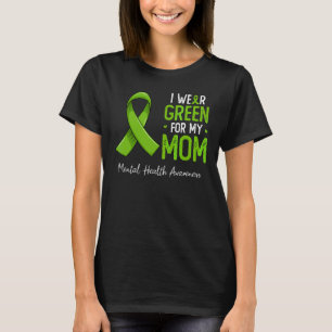 Camiseta 0 Eu Visto Verde Para a Conscientização da Saúde M