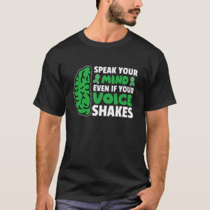 Camiseta 0 Fale o que você pensa mesmo que sua voz trema Me
