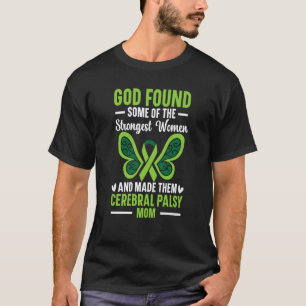 Camiseta 0 Fita de Conscientização da Paralisia Cerebral Mã